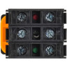 Переключатель с подсветкой на 3 положения IEK MASTER MI-SW60-20XD-4-14-3-K06 2NO зеленый